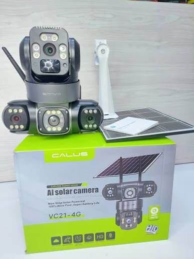 4G Solar camera- Triple lens-12000mAh